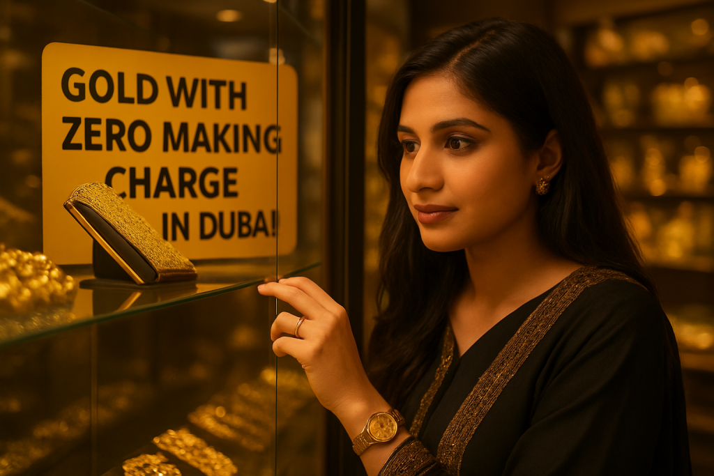 Gold with Zero Making Charge in Dubai